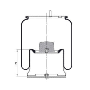 INS.ASP.0326 Air spring, with steel piston
