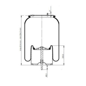 INS.ASP.0358 Air spring, with steel piston