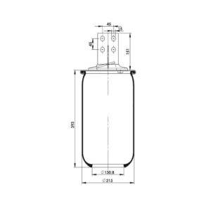 INS.ASP.0122 Air spring, without piston
