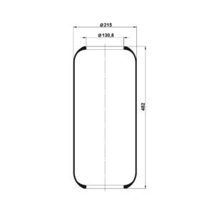INS.ASP.0108 Air spring, without piston