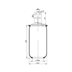 INS.ASP.0123 Air spring, without piston