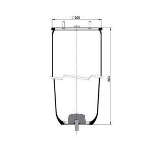 INS.ASP.0327 Air spring, without piston