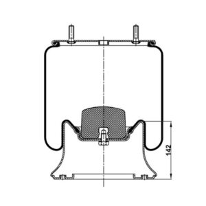 INS.ASP.0329 Air spring, with steel piston