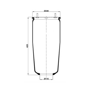 INS.ASP.0096 Air spring, without piston