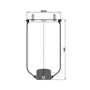 INS.ASP.0332 Air spring, without piston