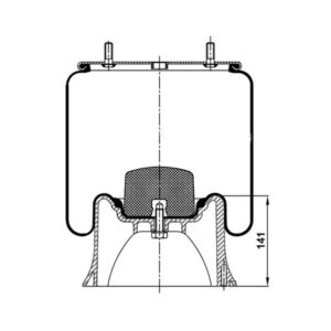 INS.ASP.0333 Air spring, with plastic piston
