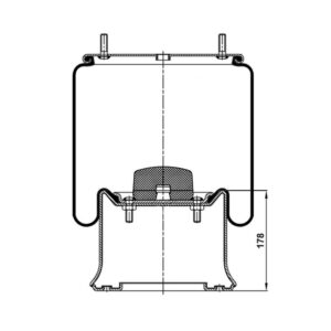 INS.ASP.0336 Air spring, with steel piston