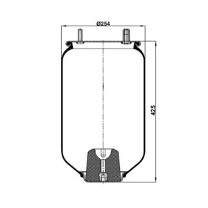 INS.ASP.0083 Air spring, without piston