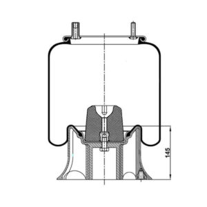 INS.ASP.0286 Air spring, with plastic piston