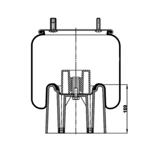 INS.ASP.0287 Air spring, with plastic piston