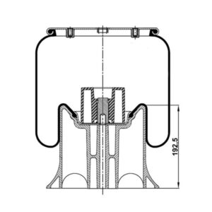 INS.ASP.0379 Air spring, with plastic piston
