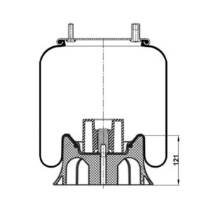 INS.ASP.0084 Air spring, with plastic piston