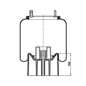 INS.ASP.0288 Air spring, with plastic piston