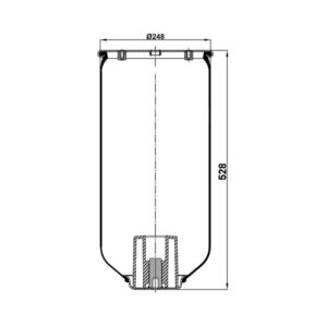 INS.ASP.0380 Air spring, without piston
