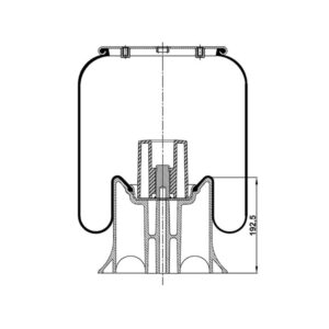 INS.ASP.0381 Air spring, with plastic piston