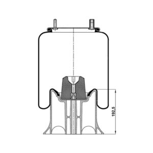 INS.ASP.0088 Air spring, with plastic piston