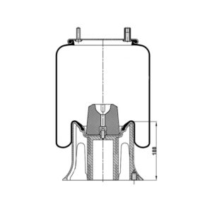 INS.ASP.0293 Air spring, with plastic piston