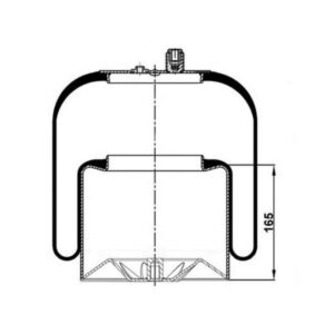 INS.ASP.0194 Air spring, with steel piston