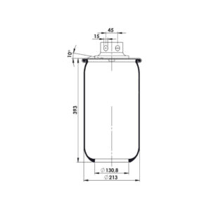 INS.ASP.0125 Air spring, without piston