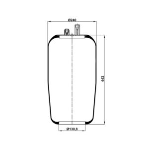 INS.ASP.0198 Air spring, without piston
