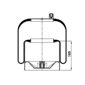 INS.ASP.0202 Air spring, with steel piston