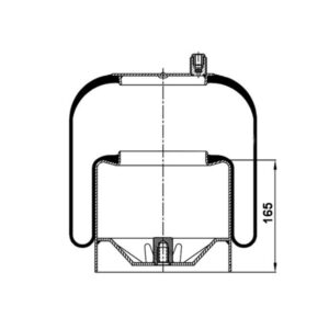 INS.ASP.0200 Air spring, with steel piston