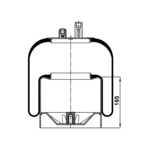 INS.ASP.0294 Air spring, with steel piston