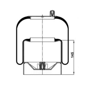 INS.ASP.0204 Air spring, with steel piston