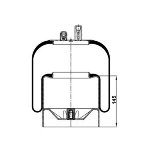 INS.ASP.0205 Air spring, with steel piston