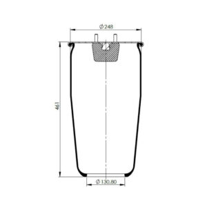 INS.ASP.0413 Air spring, without piston