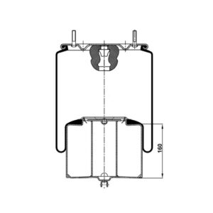 INS.ASP.0297 Air spring, with steel piston