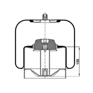 INS.ASP.0206 Air spring, with steel piston