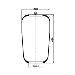 INS.ASP.0208 Air spring, without piston