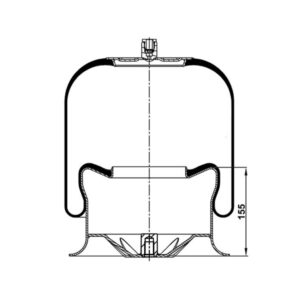 INS.ASP.0212 Air spring, with steel piston