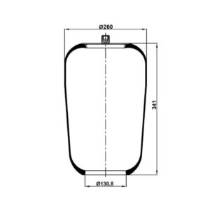 INS.ASP.0214 Air spring, without piston