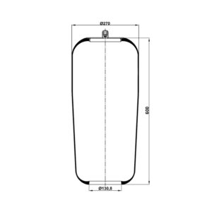 INS.ASP.0216 Air spring, without piston