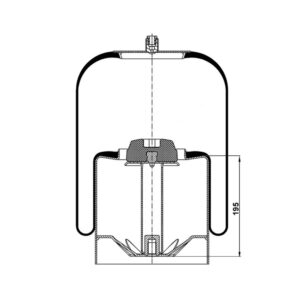INS.ASP.0218 Air spring, with steel piston