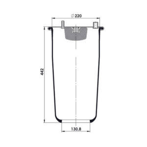 INS.ASP.0156 Air spring, without piston