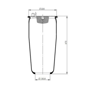 INS.ASP.0300 Air spring, without piston