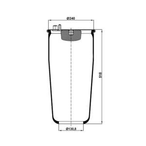 INS.ASP.0301 Air spring, without piston