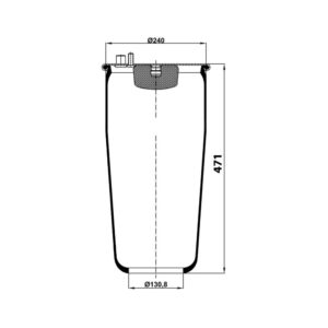 INS.ASP.0302 Air spring, without piston