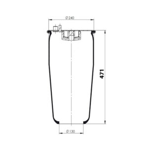 INS.ASP.0164 Air spring, without piston