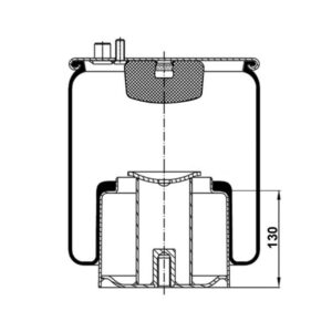 INS.ASP.0168 Air spring, with steel piston