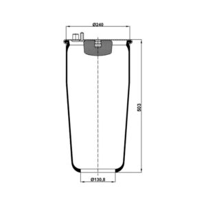 INS.ASP.0169 Air spring, without piston