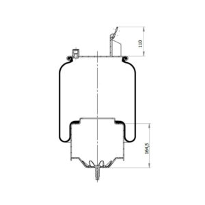 INS.ASP.0307 Air spring, with steel piston