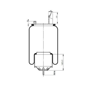 INS.ASP.0304 Air spring, with steel piston