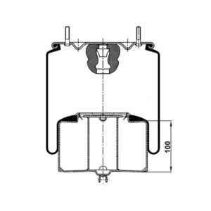 INS.ASP.0421 Air spring, with steel piston