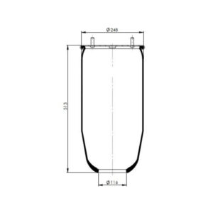 INS.ASP.0097 Air spring, without piston