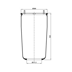 INS.ASP.0099 Air spring, without piston