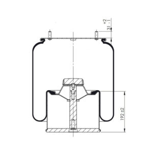 INS.ASP.0101 Air spring, with steel piston